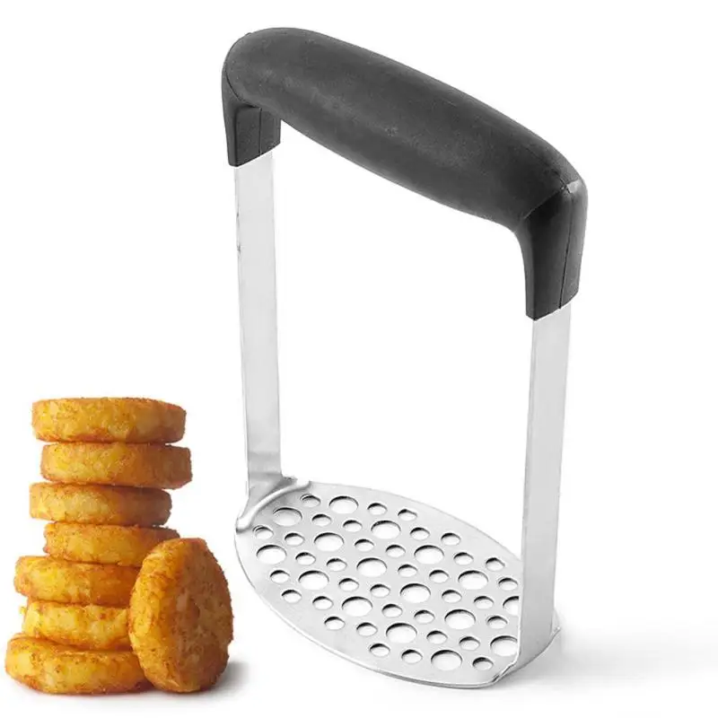 

Manual Potato Mud Masher Ricers Stainless Steel Potato Chip Chopper Cutter Press Crusher Vegetable Fruits Kitchen Accessories