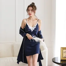 Ночное белье повседневная женская домашняя пижама сексуальный глубокий v-образный вырез комплект одежды для сна удобная Мягкая Интимная Ночная одежда