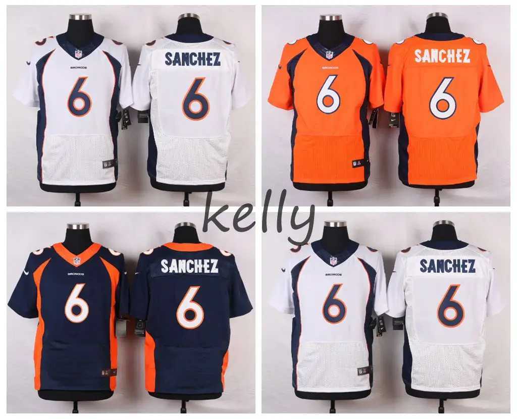 Stitiched, Denver Mark Sanchez для мужской Джерси