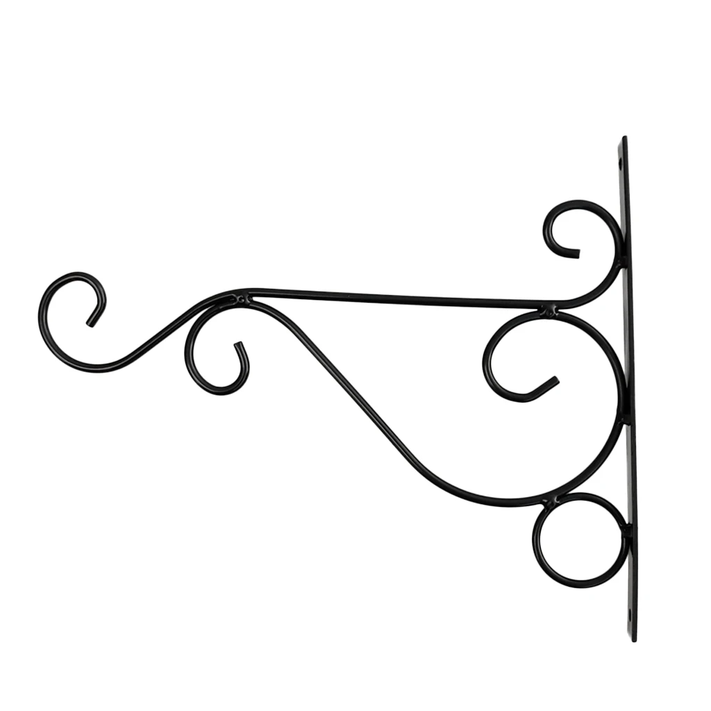 Metal Hanging Plants Bracket Flowerpot Hanger Holder Rack Lawn Wall Hook