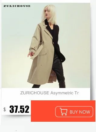 ZURICHOUSE, асимметричный Тренч для женщин,, Ретро стиль, классический, с отворотом, персональный хит, цвет, пэчворк, дизайн, свободный крой, длинное пальто для женщин