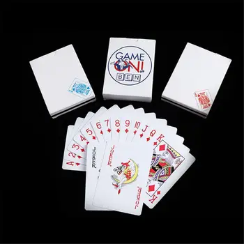 

PVC Waterproof Playing Cards Wearproof Plastic Poker Bar Board Game White Card