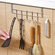 Крючок для ванной, кухонный крючок, Пробивка, нержавеющая сталь, настенный подвесной горшок, стеллажи для кухни, крючок из нержавеющей стали, крючки для халатов