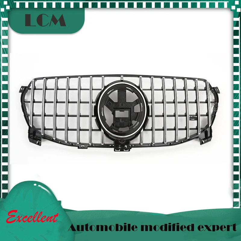 

ABS Plastic GT Style Front Bumper Racing Grille For Mercedes Benz GLE Class W167 Sport Grill 2020 2021