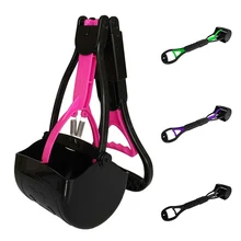 Собакоуловитель с длинной ручкой, совок для отходов, для домашних животных, для очистки какашек, пластик, прочный