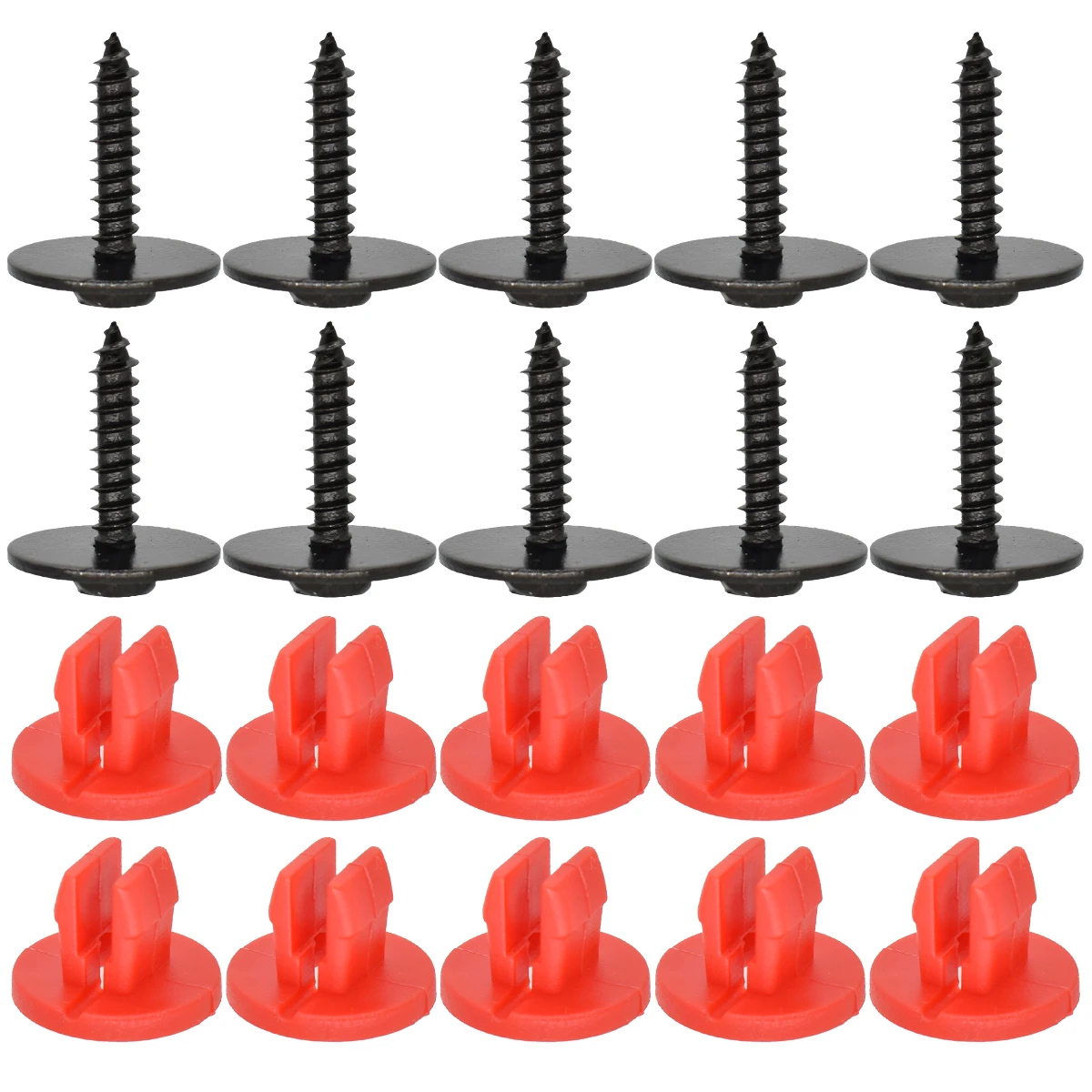 Lot De 10 Clips Pour Cache-Bas De Caisse | Compatible Ford Focus MK2/MK3 & Mondeo MK3/MK4 - Matière ABS - 4