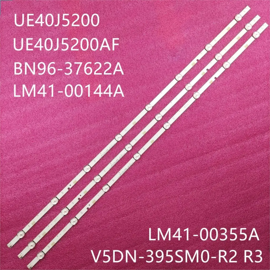 3 шт. светодиодная подсветка полосы для Samsung UE40J5200AW UE40J5200 V5DN 395SM0 R2 R3 BN96 37622A LM41 00355A 00121X 2015 SVS39.5 | Отзывы и видеообзор
