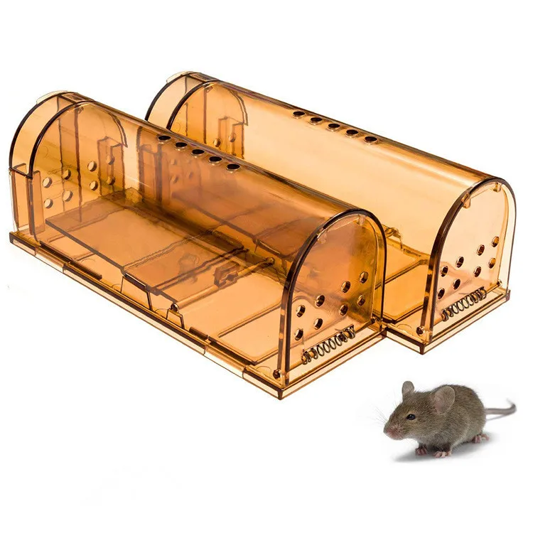 

2Pcs Mouse Trap Reusable Rat Catcher Cage Rodent Pest Humane Large Live Rodent Mousetrap Repeller Mouse Trap For Home Shop Hotel