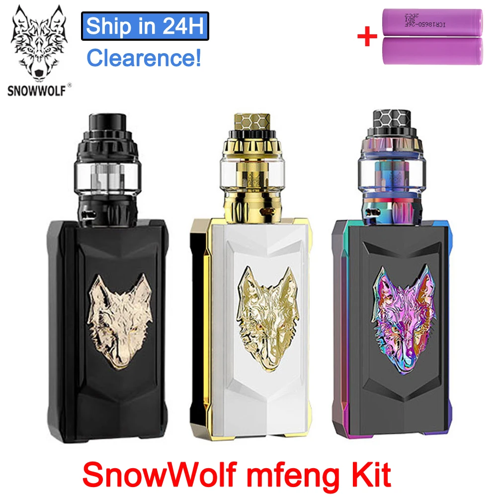 ¡Clearence! SnowWolf-Kit de cigarrillo electrónico mfeng Original, 200W, TC Box Mod, pantalla TFT de 1,3 pulgadas, VS DRAG 2