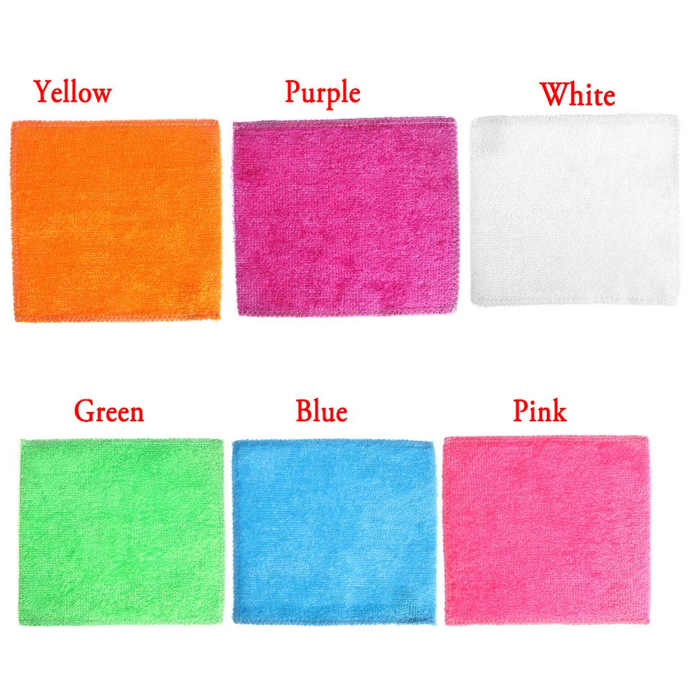 Kitchen Towel Cleaning Cloth Dish Cleaning Cloth Dish Cloth Towel Cleaning Cloth Microfiber Dish Cloth 1PC Anti-grease Dish Cloth Bamboo Fiber Washing Towel Scouring Pad Magic Cleaning Rags Kitchen Household Supplies Cleaning Tools