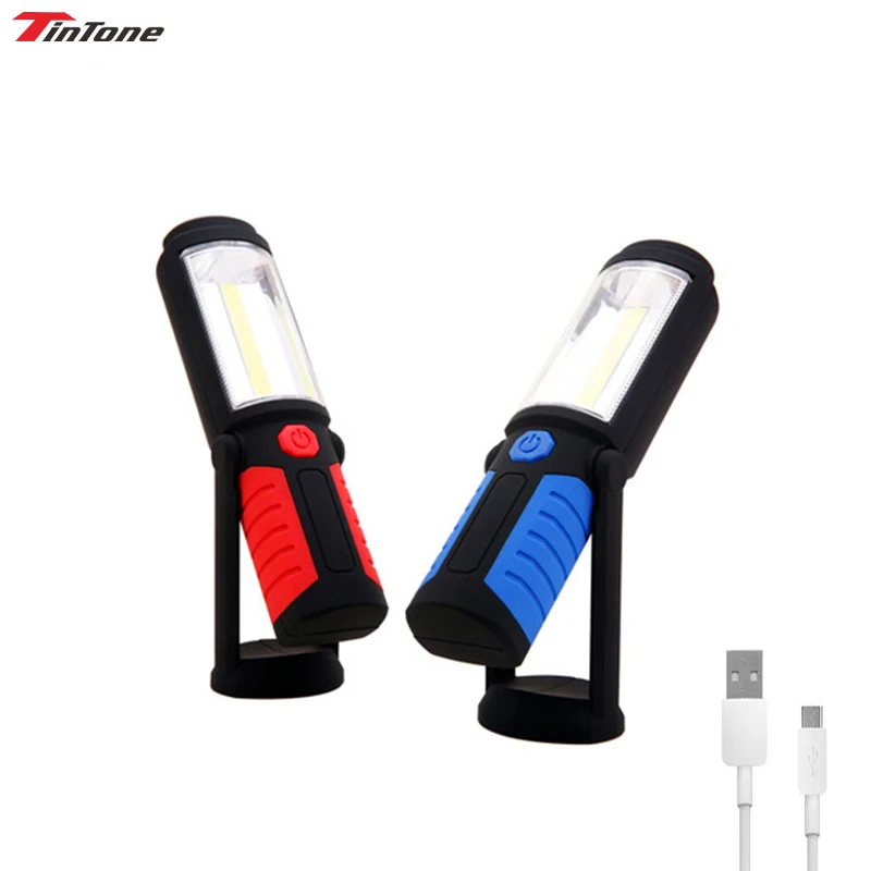 

6000LM Portable COB LED Worklight Magnetic Rechargeable Inspection 360 Degree Stand Hanging Lamp For Work