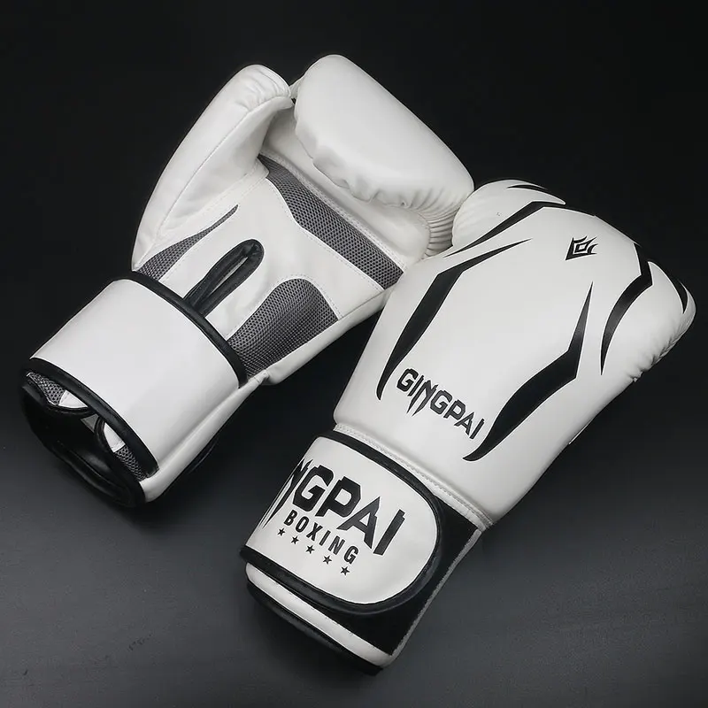 6 8 10 12 унций боксерские перчатки из искусственной кожи Muay Thai Guantes De Boxeo Free Fight mma
