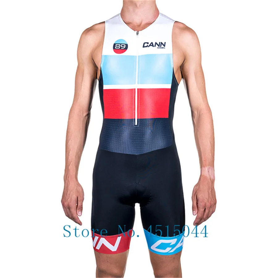 

CANNIBAL Men Cycling Triathlon Suit sleeveless Bicycle Skinsuit Dress Male Bike Jersey Mallot Clothes Clothing Set Uniform Wear