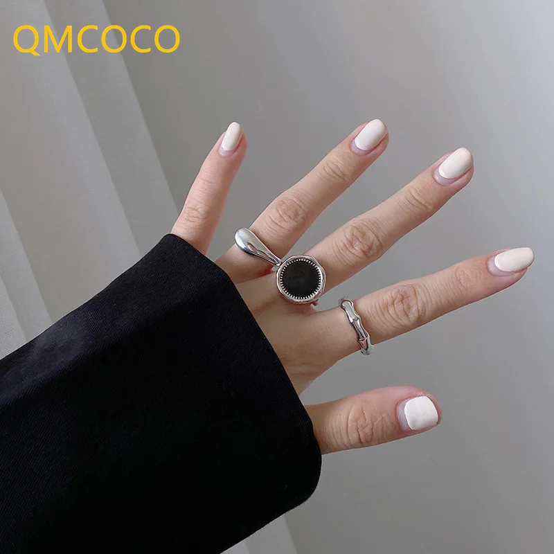 Silver Color Finger Rings New Fashion Creative Irregular Geometric Handmade Birthday Party Jewelry Gift For Women silver ring silver rings