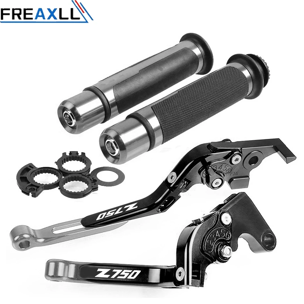 Для KAWASAKI Z750 Z 750 2006 2007 2008 складной выдвижной Регулируемый ЧПУ алюминиевые тормоза рычаги сцепления ручные рукоятки набор - Цвет: M With LOGO  GY