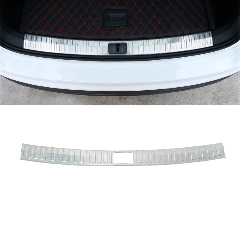 

Lsrtw2017 for Volkswagen Vw Tiguan Car Trunk Sill Threshold Guard Board Anti-scratch Interior Accessories 2017 2018 2019 2020