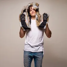 Дизайн, модная зимняя теплая Мужская Рождественская шапка из искусственного меха с ушками, сценические костюмы, шапка для ночного клуба, аксессуары, подарок