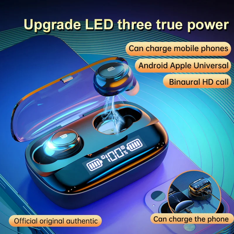 M-U8 TWS Bluetooth 5 0 наушники 4200 мАч зарядная коробка беспроводные 9D стерео спортивные
