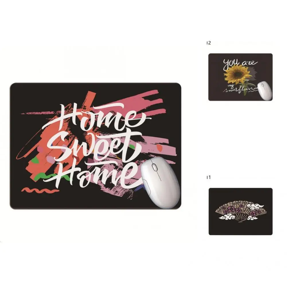 

Mouse Cushion Premium Black Soft Romantic Flowers Mouse Wrist Support Mat for Laptop Desk Mouse Pad Mouse Pad