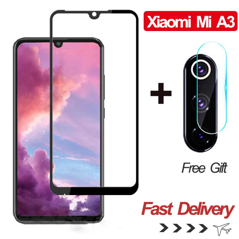 ALLOPUT 3D стекло xiaomi a3 закаленное Xiaomi Mi A3 против царапин полное покрытие MIA3 XIAOMI