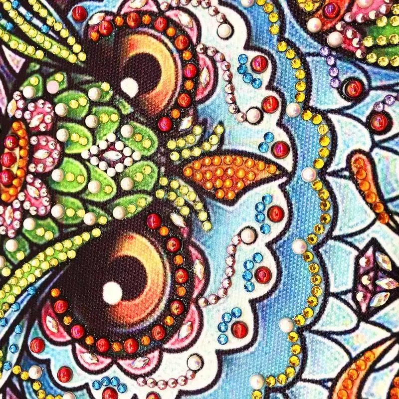 5D DIY Алмазная картина особой формы, вышивка крестиком, Сова, цветок, вышивка крестом, Набор для вышивки мозаики, настенная живопись
