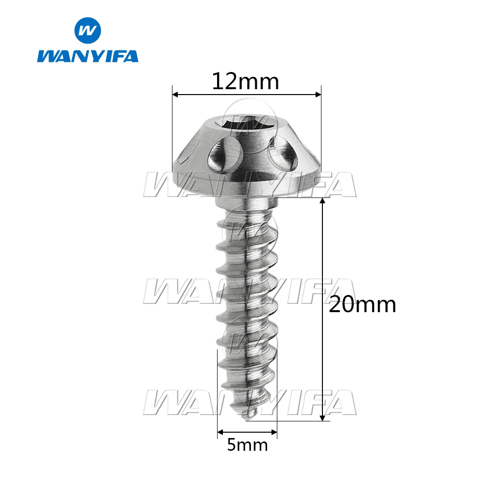 Титановый "Wanyifa" Болт M4x15 20 мм M5x15 17 20 мм саморез кнопка с шестигранной головкой винт для мотоциклов и автомобилей