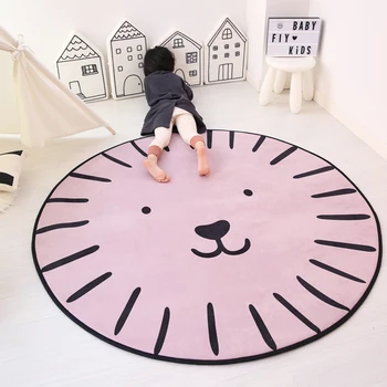 

Cartoon Baby Household round Memory Foam Floor Mat Living Room Bedroom Children's Carpet Crawl Pad Game Blanket Machine Washable