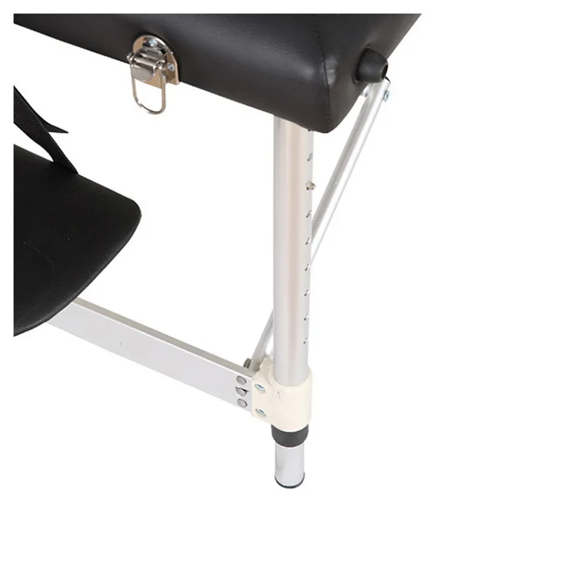 Massage Bed Portable Folding Three-fold Aluminum Alloy Beauty Body Tattoo Massage Therapy Bed 60CM Wideth