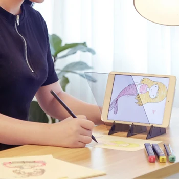 

Optical Image Drawing Board Sketch Reflection Dimming Bracket Painting Mirror Plate Tracing Copy Table Projection Board Plotter