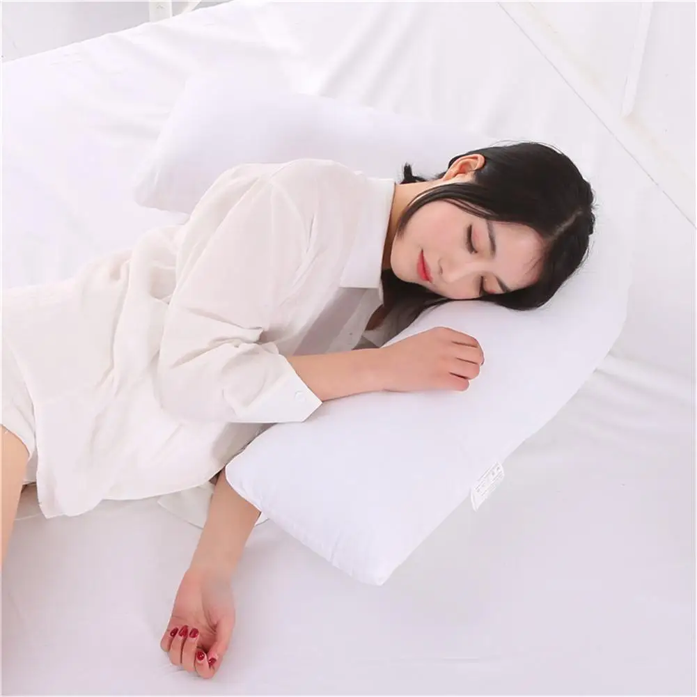 

V-shaped pregnant woman sleep body pillow cover for pregnant waist support cotton pillowcase maternal side pillow pregnant women