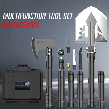 99cm Multifunction Folding Shovel Survival Axe Kit Military Camping Tactical Shovel Spatula Garden Tools