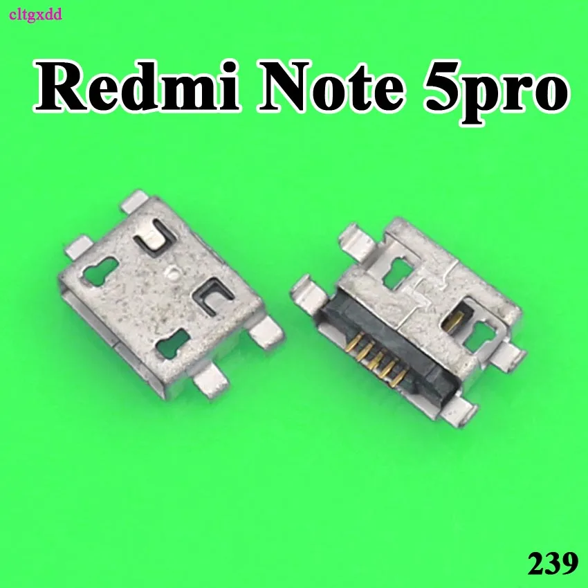 Cltgxdd 5 шт. 10 шт. Micro USB для Xiaomi Redmi Note 5 5A 5pro Redmi 5 5A 5Plus разъем гнездо для зарядки женский ремонт