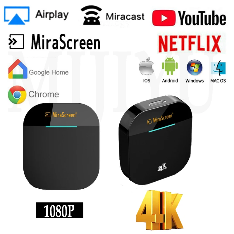 G5 ТВ-флешка 4k видео WiFi Дисплей ключ HD Цифровой HDMI медиаплеер ТВ-приемник для YouTube