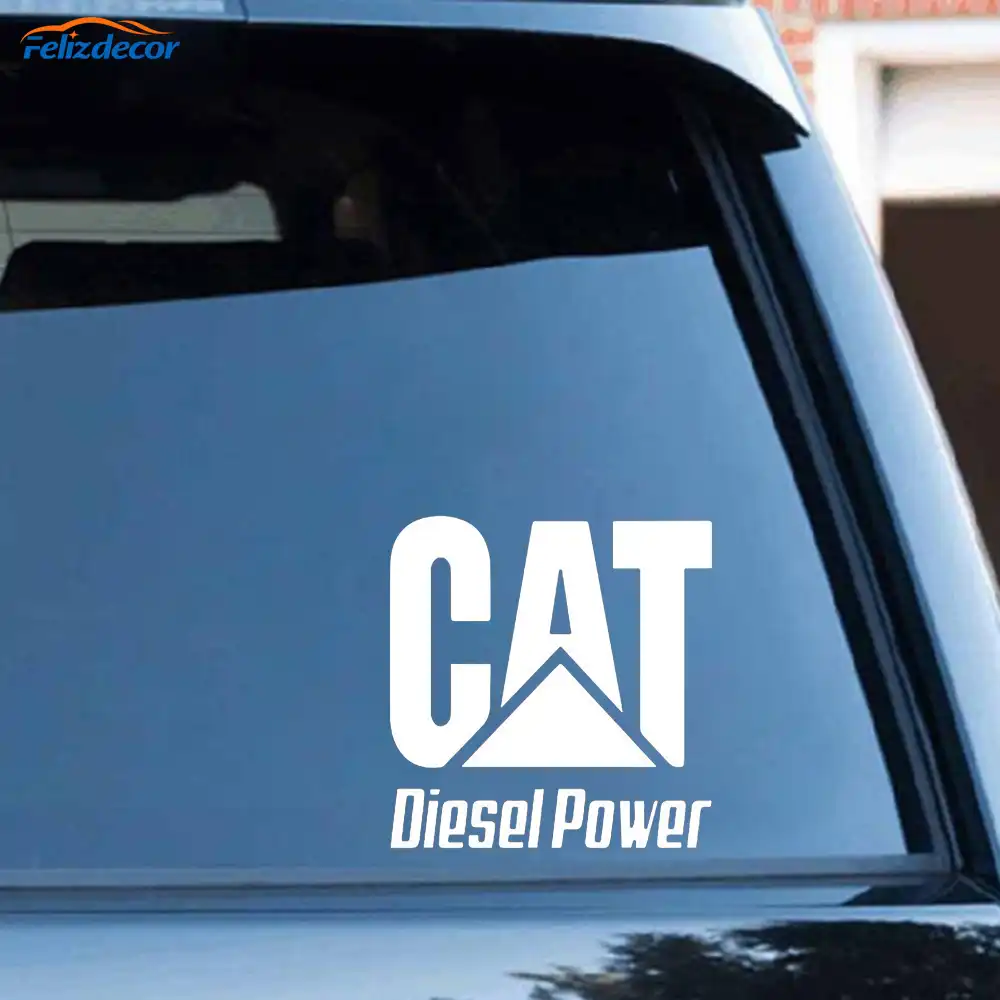 Download Black Silver Car Stickers Cat Diesel Power Stickers For Car Styling Door Body Window Vinyl Stickers C392 Car Stickers Aliexpress PSD Mockup Templates