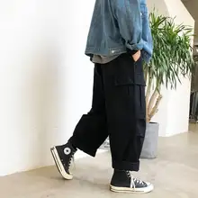 Летние мужские высококачественные брюки больших размеров в стиле хип-хоп, повседневные,, с боковыми карманами, Молодежные новые модные свободные мужские уличные брюки