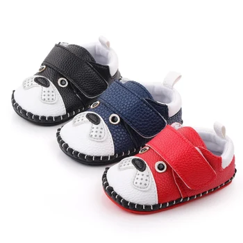 

Hot sell baby boy moccasins infant anti-slip PU Leather first walker sneaker soft soled Newborn Baby sport shoes 0-18M