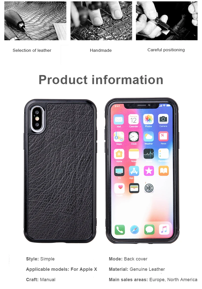 Запеченный страусиной кожи чехол для телефона для IPhone X XS Max XR для Apple 5 5S SE 6 6S 7 8 Plus защитный чехол для телефона без зерна