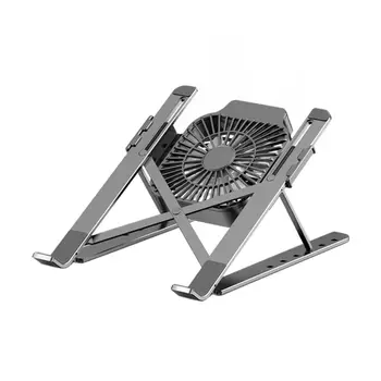

MacBook Foldable Portable Cooling Fan Laptop Stand 10-17 Inch Aluminum Alloy M0XB