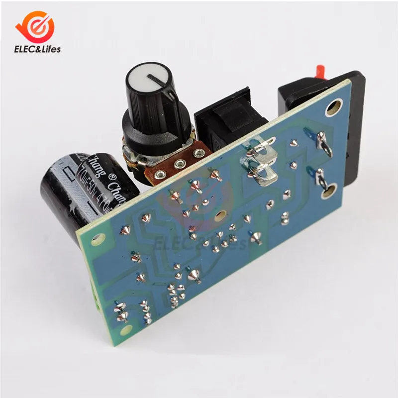 LM317 регулируемый регулятор напряжения понижающий источник питания электронная печатная плата DIY Kit модуль печатной платы/с переключателем