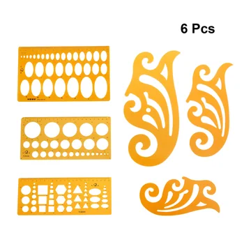 

6PCS/Set Rulers Accurate Stable High Quality Durable Indoor Formwork Ruler Building Formwork Ruler for Design Architecture