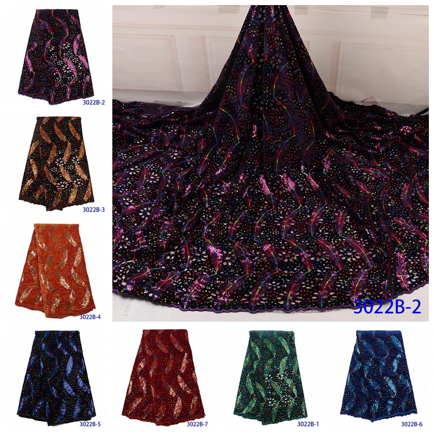Кружевные материалы, африканская ткань с блестками, дизайн листьев, свадебные кружевные новые платья, жженое оранжевое кружево, новейшее женское платье mR3022B
