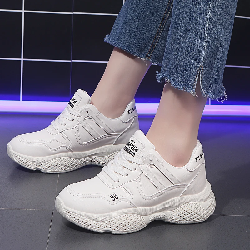 

Classic ladies lace-up casual shoes Pure color luxury women shoes Personality Spring new women's shoes fashion sneakers U27-48