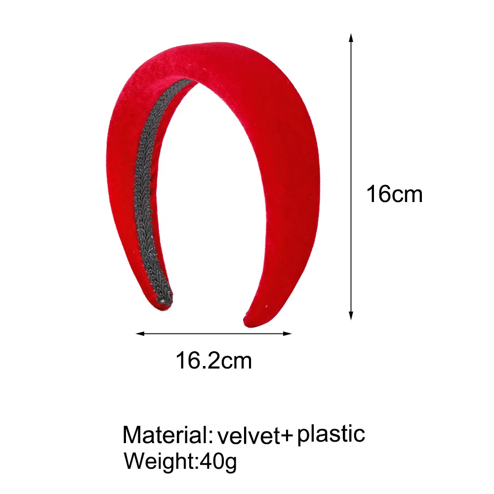 Модные толстые бархатные повязки на голову женская широкая повязка на голову головные уборы эластичные повязки на голову элегантные аксессуары для волос для девушек винтажный головной убор