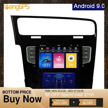 

PX6 Android 9.0 Car Radio for Volkswagen Golf 7 2010-2018 GPS Navigation In-dash Carplay Tesla Vertical Screen Mirror Link