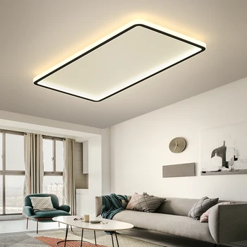

LED Ceiling Light Ultra-thin Modern Minimalist Panel Lamp Rectangular Square Ceiling Lamps Surface Mount for Living Room Kitchen