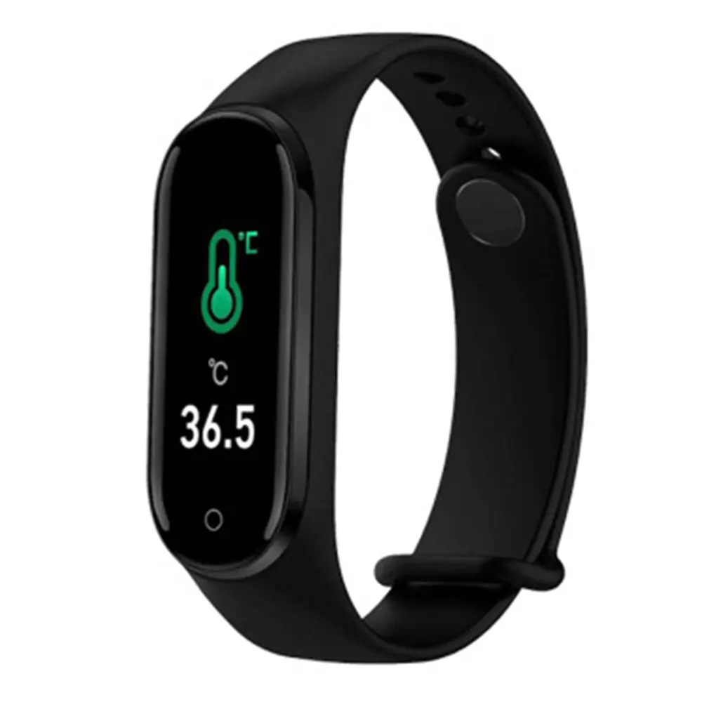 

Smart Band Thermometer Band Fitness Tracker Heart Rate Blood Pressure Fitness Bracelet Smart Watch For Android IOS Dropshipping