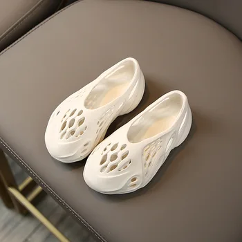 

2020 Summer New Teen Boys and Girls Coconut Cave Shoes Solid Roman Sandals Closed Top Beach Shoes Children Casual Shoes 6 Color