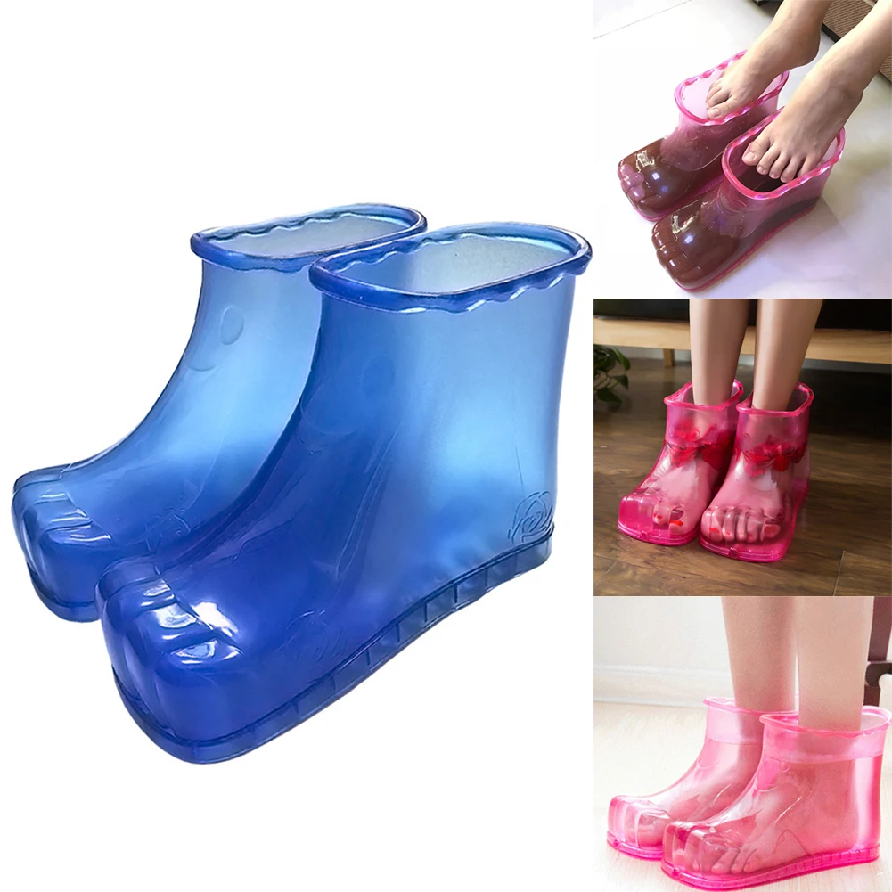 1 Para Fußbad Massage Schuhe Haushalt Füße Entspannung Bad Massagegerät Füße Slipper 