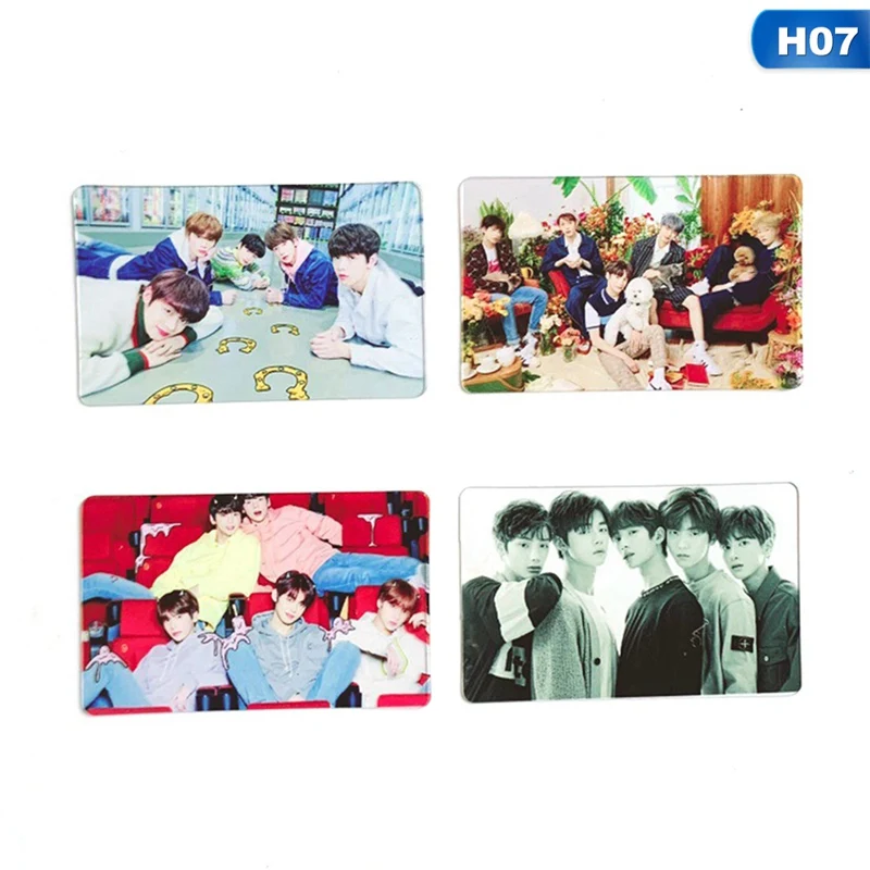 4 шт./компл. BTS GOT7 TXT семнадцать из прозрачного ПВХ с фотографией альбом Фотокарта вентиляторы коллекция подарков - Цвет: H07