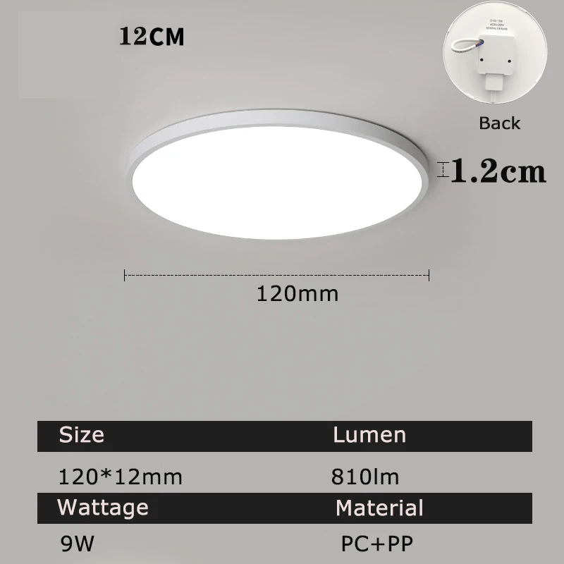 LED Ceiling Light for Bedroom Ultra Thin Ceiling Lamp 48W 36W 24W 18W 13W 9W 6W LED Panel Light for Corridor Aisle AC85-265V hanging ceiling lights Ceiling Lights